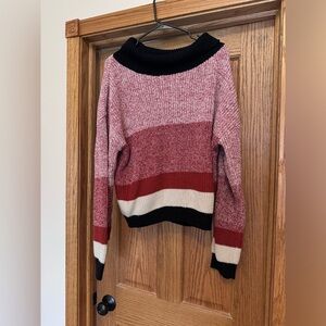 Callahan sweater, size L, red/black/cream color, EUC, perfect for fall & winter